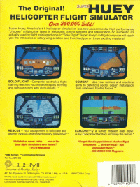 Super Huey Commodore 64 US box art
